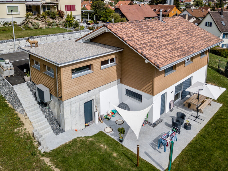 Behandelte Holzfassaden
