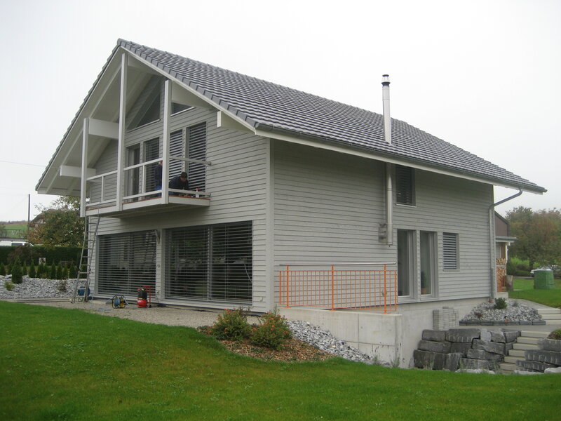 Behandelte Holzfassaden